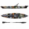Elkton Outdoors Auklet 12 Foot Single Person Sit On Top Fishing Kayak With SmartTracker Rudder And Aluminum Framed Seat SPORTING GOODS