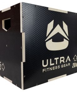 Ultra Fitness Gear 3 In 1 Anti-Slip Wood Plyo Box For Jump, Crossfit, Plyometrics. Sizes: 30/24/20, 24/20/16, 20/18/16, Or 16/14/12