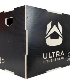 Ultra Fitness Gear 3 In 1 Anti-Slip Wood Plyo Box For Jump, Crossfit, Plyometrics. Sizes: 30/24/20, 24/20/16, 20/18/16, Or 16/14/12