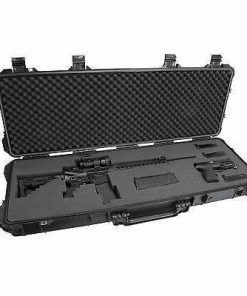 Elkton Outdoors Hard AR Gun Case With Locking Holes & Auto Pressure Adjustment SPORTING GOODS