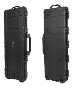 Elkton Outdoors Hard AR Gun Case With Locking Holes & Auto Pressure Adjustment SPORTING GOODS
