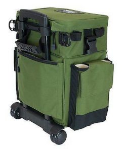 Elkton Outdoors Rolling Tackle Box With Removable Tackle Trays SPORTING GOODS