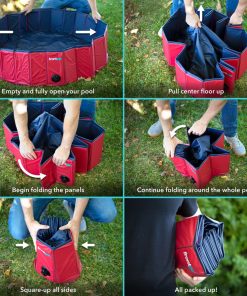 Frontpet Folding Dog Pool With Drain Plug PET SUPPLIES