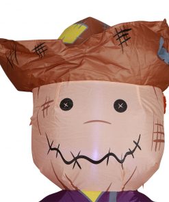 Holidayana HOME GOODS 6 Ft Festive Scarecrow With Jack O' Lantern Halloween Inflatable 18 Holidayana HOME GOODS 6 Ft Festive Scarecrow With Jack O' Lantern Halloween Inflatable