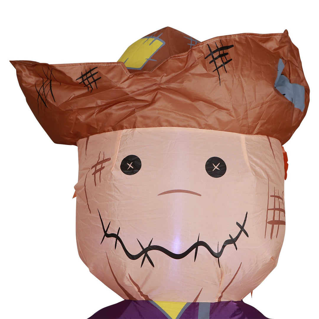 Holidayana HOME GOODS 6 Ft Festive Scarecrow With Jack O' Lantern Halloween Inflatable 9 Holidayana HOME GOODS 6 Ft Festive Scarecrow With Jack O' Lantern Halloween Inflatable