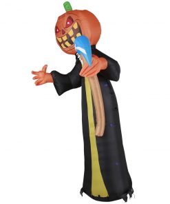 Holidayana 10 Ft Pumpkin Head Reaper With Scythe Halloween Inflatable HOME GOODS 14 Holidayana 10 Ft Pumpkin Head Reaper With Scythe Halloween Inflatable HOME GOODS