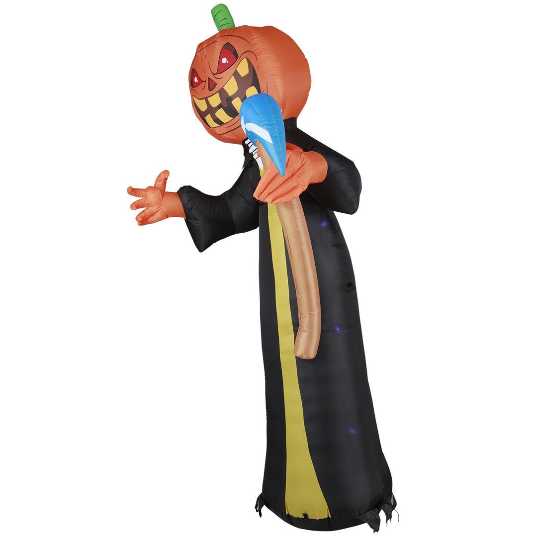 Holidayana 10 Ft Pumpkin Head Reaper With Scythe Halloween Inflatable HOME GOODS 5 Holidayana 10 Ft Pumpkin Head Reaper With Scythe Halloween Inflatable HOME GOODS
