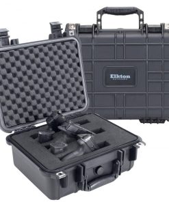 Elkton Outdoors 3 PISTOL HARD GUN CASE- TSA APPROVED: CRUSH RESISTANT & WATERPROOF