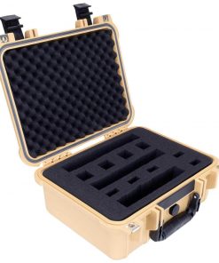 Elkton Outdoors 3 PISTOL HARD GUN CASE- TSA APPROVED: CRUSH RESISTANT & WATERPROOF