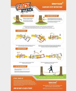 SPORTING GOODS Driftsun 50ft Complete Slackline Kit With Ratchet, Training Line & Bag