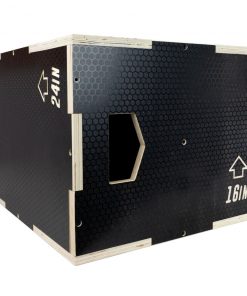 Ultra Fitness Gear 3 In 1 Anti-Slip Wood Plyo Box For Jump, Crossfit, Plyometrics. Sizes: 30/24/20, 24/20/16, 20/18/16, Or 16/14/12