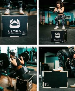 Ultra Fitness Gear 3 In 1 Anti-Slip Wood Plyo Box For Jump, Crossfit, Plyometrics. Sizes: 30/24/20, 24/20/16, 20/18/16, Or 16/14/12