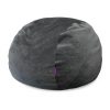 Moonstone Grey Velvet 4ft Memory Foam Bean Bag
