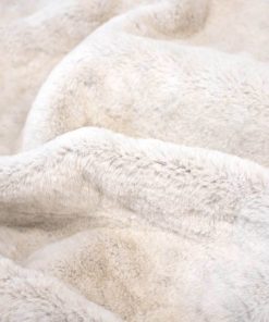 Moonstone White Fur 4ft Memory Foam Bean Bag HOME GOODS