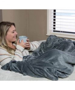 Moonstone White Fur 4ft Memory Foam Bean Bag HOME GOODS