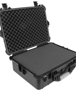Elkton Outdoors SPORTING GOODS Hard 5 Pistol Gun Case With Locking Holes & Auto Pressure Adjustment