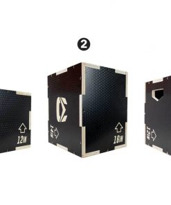 Ultra Fitness Gear 3 In 1 Anti-Slip Wood Plyo Box For Jump, Crossfit, Plyometrics. Sizes: 30/24/20, 24/20/16, 20/18/16, Or 16/14/12