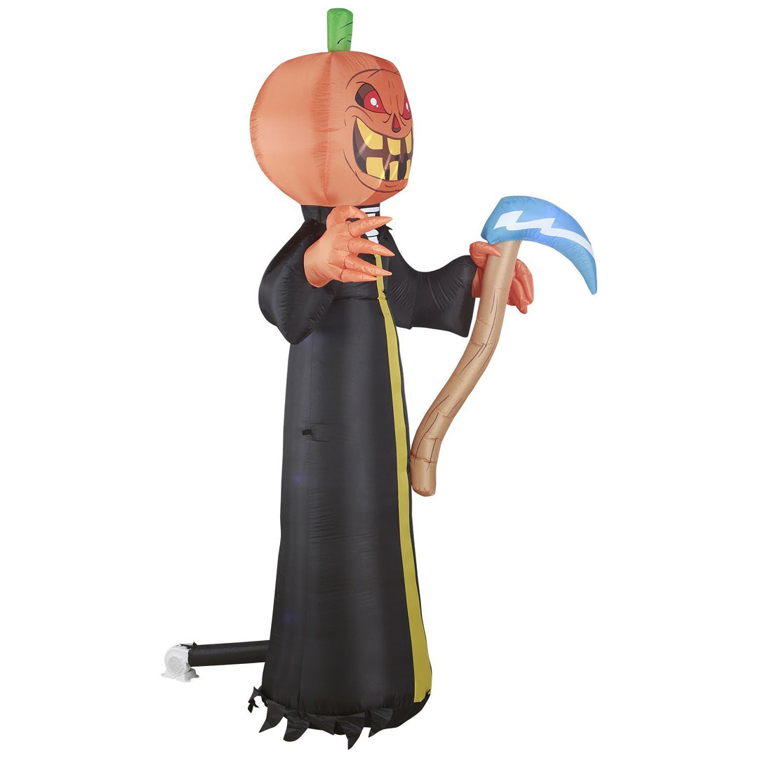 Holidayana 10 Ft Pumpkin Head Reaper With Scythe Halloween Inflatable HOME GOODS 6 Holidayana 10 Ft Pumpkin Head Reaper With Scythe Halloween Inflatable HOME GOODS