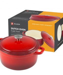 Zelancio 3 Quart Enameled Cast Iron Dutch Oven With Lid 35 Zelancio 3 Quart Enameled Cast Iron Dutch Oven With Lid