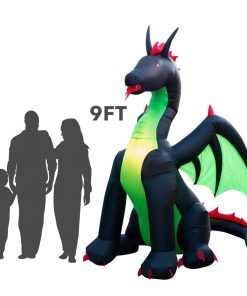 Holidayana HOME GOODS 9ft Inflatable Halloween Dragon