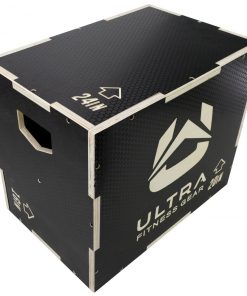 Ultra Fitness Gear 3 In 1 Anti-Slip Wood Plyo Box For Jump, Crossfit, Plyometrics. Sizes: 30/24/20, 24/20/16, 20/18/16, Or 16/14/12