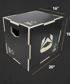 Ultra Fitness Gear 3 In 1 Anti-Slip Wood Plyo Box For Jump, Crossfit, Plyometrics. Sizes: 30/24/20, 24/20/16, 20/18/16, Or 16/14/12