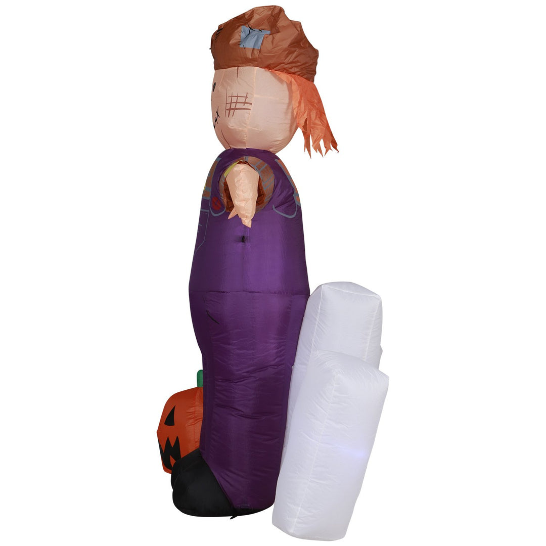 Holidayana HOME GOODS 6 Ft Festive Scarecrow With Jack O' Lantern Halloween Inflatable 8 Holidayana HOME GOODS 6 Ft Festive Scarecrow With Jack O' Lantern Halloween Inflatable
