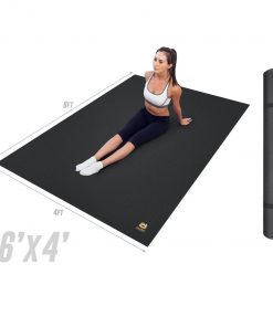 Ultra Fitness Gear Super Durable Exercise Work-Out Mat, Anti-Microbial Fitness Mat For Yoga, Weight Training & Stretching - Multiple Sizes