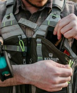Elkton Outdoors SPORTING GOODS Fly Fishing Vest With Mesh Multi-Pocket Storage