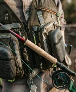 Elkton Outdoors Fly Fishing Vest Backpack With Wading Pack