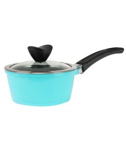 Zelancio 7 Piece Cast Aluminum Ceramic Coated Nonstick Cookware Set, Induction Base