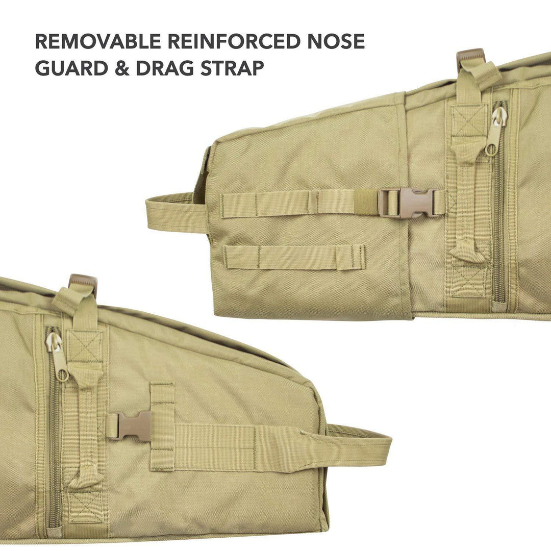 Elkton Outdoors SPORTING GOODS Tactical Rifle Drag Bag With Optional Backpack Straps 8 Elkton Outdoors SPORTING GOODS Tactical Rifle Drag Bag With Optional Backpack Straps