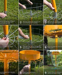 SPORTING GOODS Driftsun Typhoon Heavy Duty Disc Golf Basket, Portable Practice Target 8 SPORTING GOODS Driftsun Typhoon Heavy Duty Disc Golf Basket, Portable Practice Target