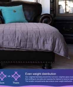 Moonstone HOME GOODS Bamboo Cooling Weighted Blanket For Adults