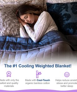 Moonstone HOME GOODS Bamboo Cooling Weighted Blanket For Adults