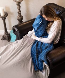 Moonstone HOME GOODS Premium Weighted Blanket In Minky Duvet Cover