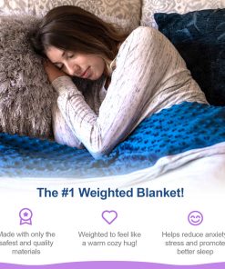 Moonstone HOME GOODS Premium Weighted Blanket In Minky Duvet Cover