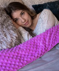 Moonstone HOME GOODS Premium Weighted Blanket In Minky Duvet Cover