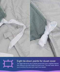 Moonstone Premium Weighted Blanket For Kids | Weighted Blankets In Minky Duvet Cover HOME GOODS