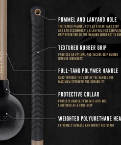 Ultra Fitness Gear Ultra Fitness Workout Mace Bell - 8 & 12 Lbs Sledge Hammer With Anti-Slip Handle For Functional Core Training Exercise 10 Ultra Fitness Gear Ultra Fitness Workout Mace Bell - 8 & 12 Lbs Sledge Hammer With Anti-Slip Handle For Functional Core Training Exercise