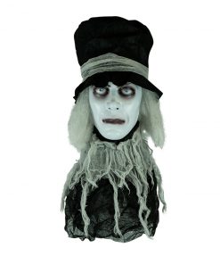 Holidayana Animatronic Spinning Severed Head - Sound And Touch Activated Halloween Decoration Lighted Eyes Patio & Outdoors