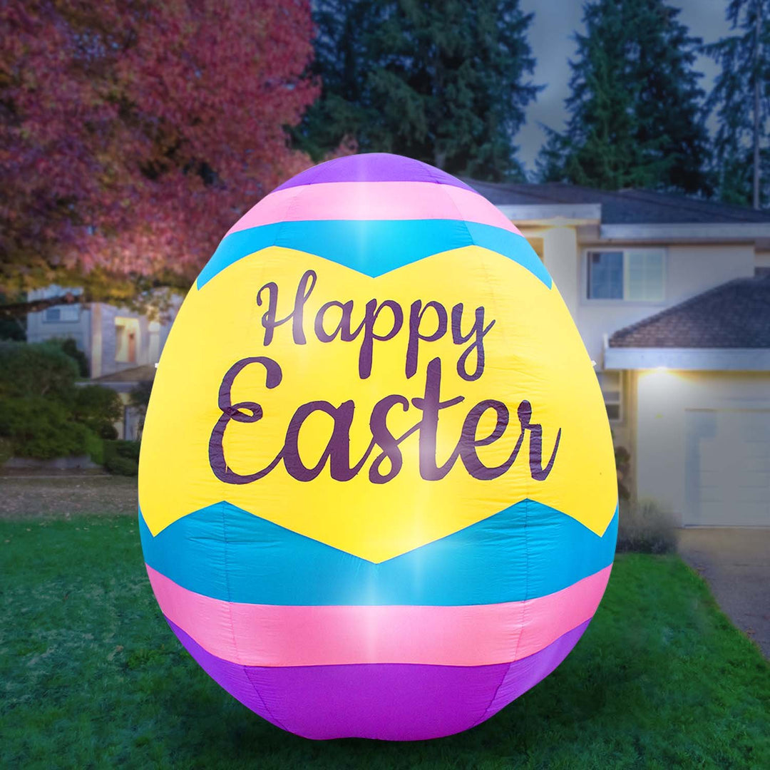 Holidayana HOME GOODS Inflatable Easter Egg Decoration With Built-In Fan And LED Lights 1 Holidayana HOME GOODS Inflatable Easter Egg Decoration With Built-In Fan And LED Lights