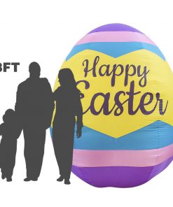 Holidayana HOME GOODS Inflatable Easter Egg Decoration With Built-In Fan And LED Lights 8 Holidayana HOME GOODS Inflatable Easter Egg Decoration With Built-In Fan And LED Lights