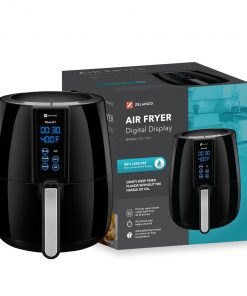 Zelancio HOME GOODS Titan X-1 Digital LCD Display Air Fryer With Rapid Air Fry Technology, Ultimate Healthy Multifunctional Cooker To Fry, Bake, Grill And Roast