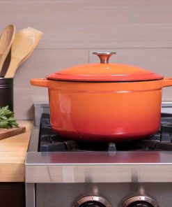 Zelancio 6 Quart Enameled Cast Iron Dutch Oven With Lid