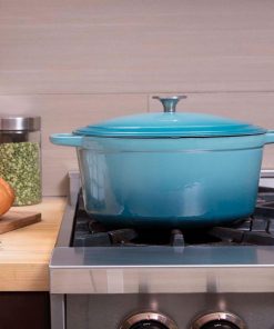 Zelancio 6 Quart Oval Enameled Cast Iron Dutch Oven With Lid HOME GOODS