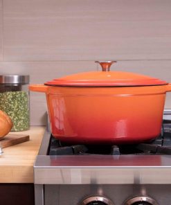 Zelancio 6 Quart Oval Enameled Cast Iron Dutch Oven With Lid HOME GOODS