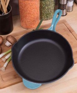Zelancio 10 Inch Enameled Cast Iron Skillet
