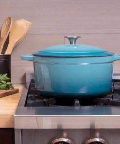 Zelancio 6 Quart Enameled Cast Iron Dutch Oven With Lid