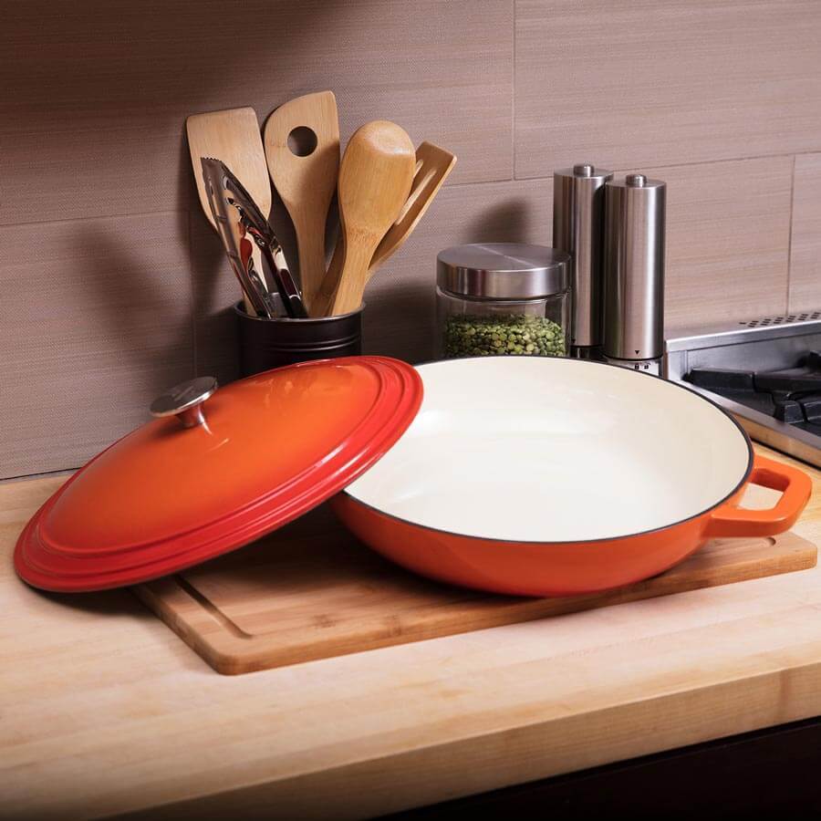 Zelancio HOME GOODS 3 Quart Enameled Cast Iron Casserole Dish With Lid 14 Zelancio HOME GOODS 3 Quart Enameled Cast Iron Casserole Dish With Lid